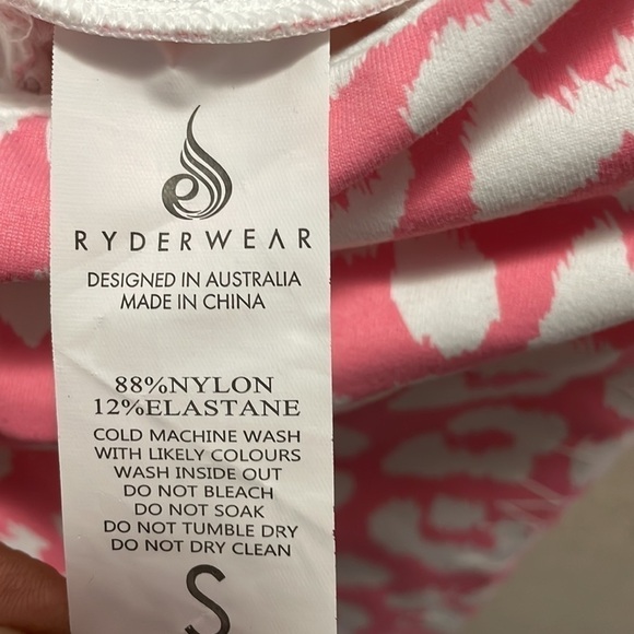 Ryderwear Instinct Scrunch Bum Leggings Pink Leopard Size Small - Picture 10 of 11